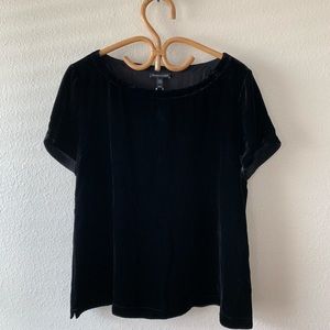 Eileen Fisher Black Velvet Top